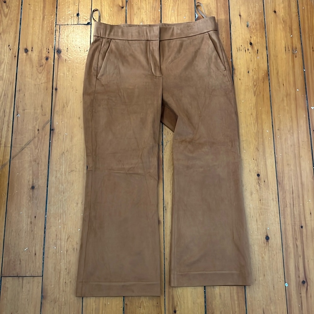 Jcrew Faux suade cropped pant